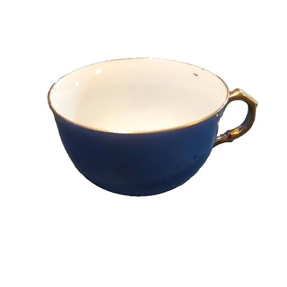 VTG Goldcastle Tea Cup Cobalt Blue Gold Rim/Handle Japan - Picture 1 of 6